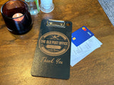Ebony Stained Bill Payment Clip Boards