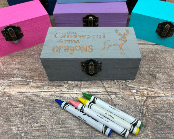 Grey Crayon Boxes