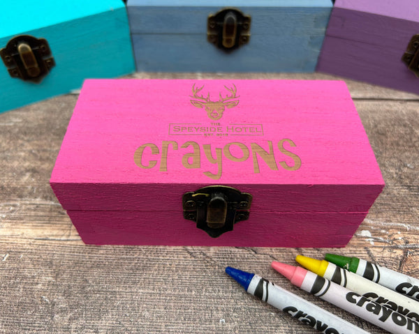 Pink Crayon Boxes