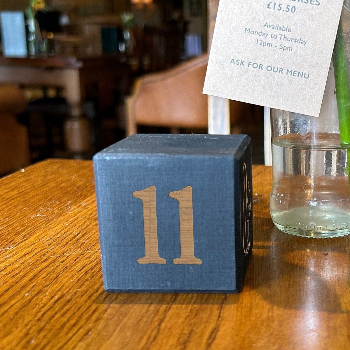 Table Number Wooden Blocks – Crafty Bar Supplies Ltd