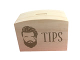 Barber Shop Wooden Tips Money Box