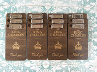Dark Oak Stained Bill Payment Clip Boards