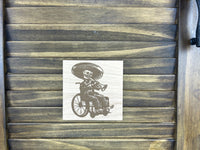 Mexican Skeleton Toilet Oak Signs