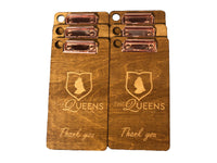 Natural Oak Stained Bill Payment Clip Boards