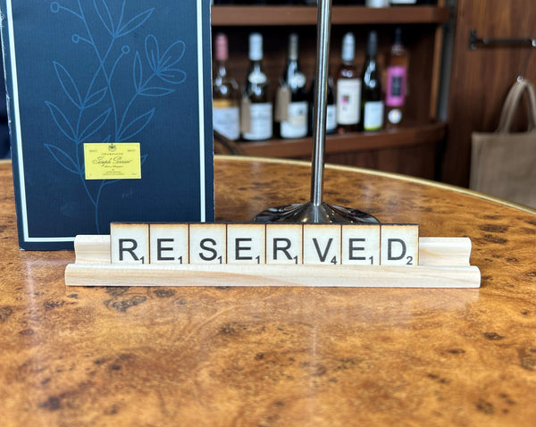 Scrabble Natural Reserved Sign