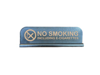 Standing Ebony Stained No Smoking Sign