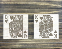 Playing Card Toilet Oak Signs