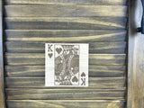 Playing Card Toilet Oak Signs