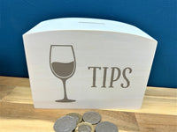 Wine Glass Tips  Wooden Money Box
