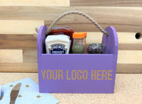 Purple Rope Handled Condiment Caddy