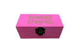 Pink Branded Crayon Boxes