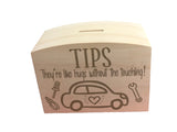 Car Mechanic Wooden Tip Box