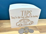 Car Wash Wooden Tip Box