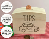 Car Wash Wooden Tip Box