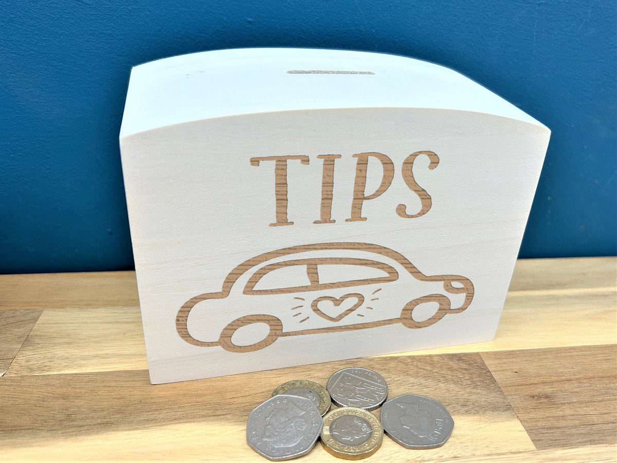 Car Wash Wooden Tip Box – Crafty Bar Supplies Ltd