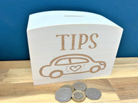 Car Wash Wooden Tip Box