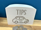 Car Wash Wooden Tip Box