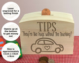 Car Wash Wooden Tip Box