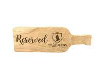 Bottle Shaped Reserved Sign