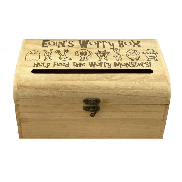 Worry Box - Engraved Worry Monster Design – Crafty Bar Supplies Ltd