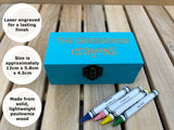 Bright Blue Crayon Boxes