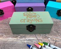 Sage Green Crayon Boxes