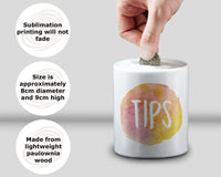 Watercolour Ceramic Tip Jar